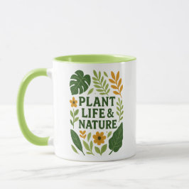 Plant leven & Natuur – Botanisch ontwerp Mok