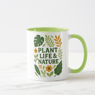 Plant leven & Natuur – Botanisch ontwerp Mok