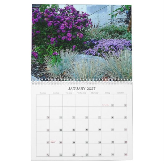 Plant levenskalender kalender (Jan 2027)
