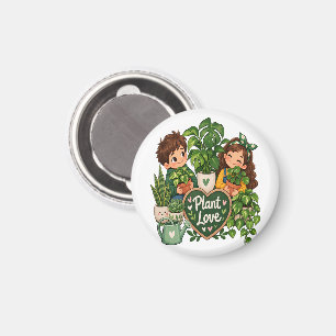 Plant Liefde Schattige Plantenliefhebber Tuinieren Magneet