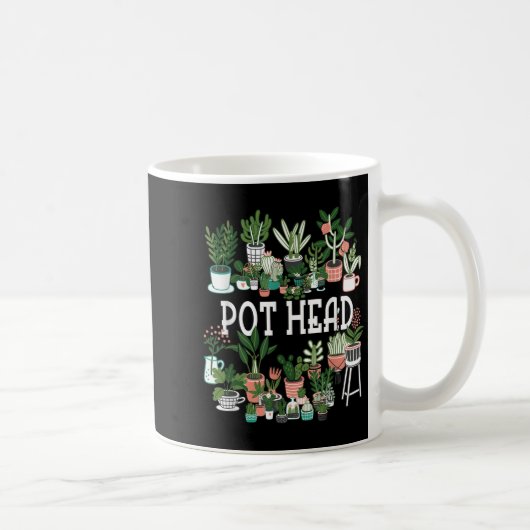 Plant liefhebber en tuinman_ Pot Head succulent Sh Koffiemok (Rechts)