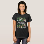 Plant liefhebber en tuinman_ Pot Head succulent Sh T-shirt (Voorkant volledig)