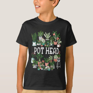 Plant liefhebber en tuinman_ Pot Head succulent Sh T-shirt
