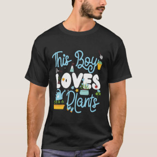 Plant liefhebber tuinieren jongen deze jongen houd t-shirt