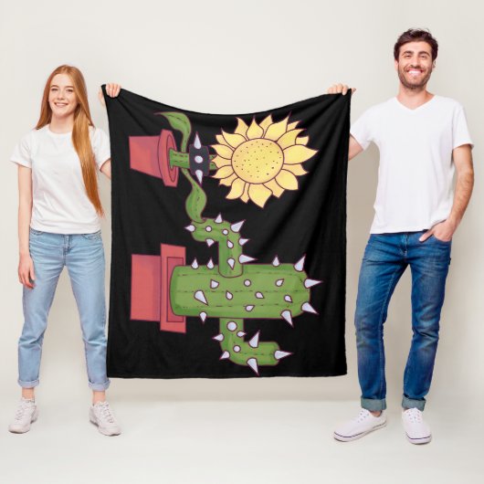 Plant liefhebbers fleece deken (In situ)