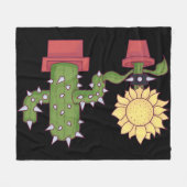 Plant liefhebbers fleece deken (Voorkant (Horizontaal))