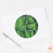 Plant liefhebbers verenigen ronde sticker (Envelop)