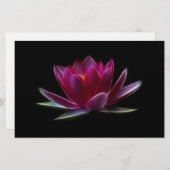 Plant Lotus Flower Water Briefpapier (Voorkant / Achterkant)