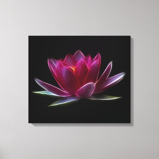 Plant Lotus Flower Water Canvas Afdruk (Voorkant)