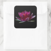 Plant Lotus Flower Water Vierkante Sticker (Tas)