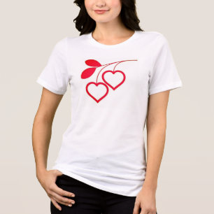 Plant Love T-shirt - Natuur en harten gecombineerd