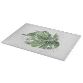 Plant Lover Abstract Monstera Leaf Snijplank (Hoek)