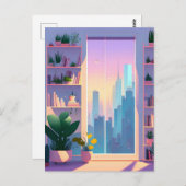 Plant Lover Appartement, Postcrossing Briefkaart (Voorkant / Achterkant)