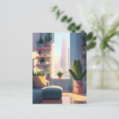 Plant Lover Appartement, Postcrossing Briefkaart (Staand voorkant)