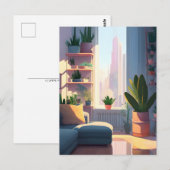 Plant Lover Appartement, Postcrossing Briefkaart (Voorkant / Achterkant)