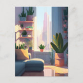 Plant Lover Appartement, Postcrossing Briefkaart (Voorkant)