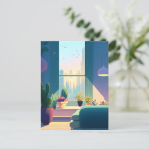 Plant Lover Appartement, Postcrossing Briefkaart