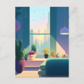 Plant Lover Appartement, Postcrossing Briefkaart (Voorkant)