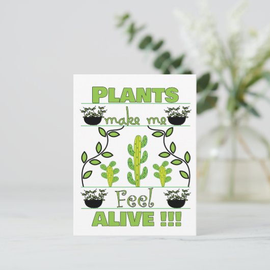 Plant Lover Briefkaart (Staand voorkant)