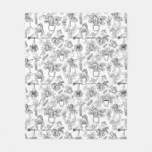 Plant Lover Gift Blanket gepersonaliseerd Fleece Deken (Voorkant)