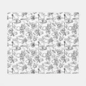 Plant Lover Gift Blanket gepersonaliseerd Fleece Deken (Voorkant (Horizontaal))