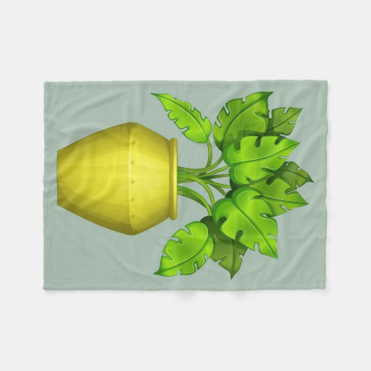 Plant Lover House Plant Fleece Deken (Voorkant (Horizontaal))