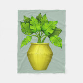 Plant Lover House Plant Fleece Deken (Voorkant)