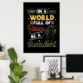 Plant Lover is een succes Poster (Thuiskantoor)