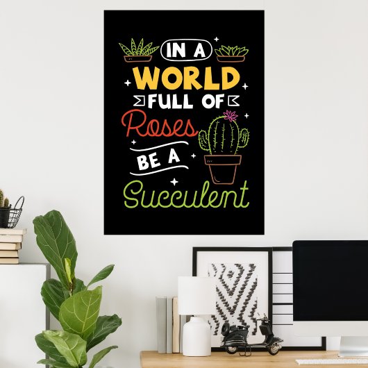 Plant Lover is een succes Poster (Thuiskantoor)