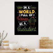 Plant Lover is een succes Poster (Keuken)