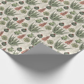 Plant Lover Ivoor Aloë Vera Succulents Cactus Cadeaupapier (Hoek)