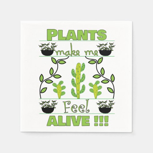 Plant Lover Party Servet (Voorkant)