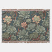 Plant Lover Succulenten Patroon Deken (Voorkant)