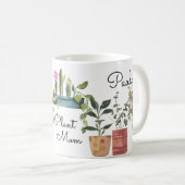 Plant Lover Waterverf Plant Art koffie Mok (Voorkant rechts)
