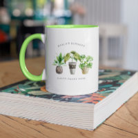 Plant Lover Waterverf Potten Planten | Monogram