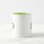 Plant Lover Waterverf Potten Planten | Monogram Mok (Midden)