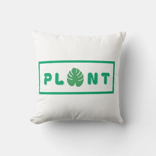 plant lover with a green heart kussen (Voorkant)