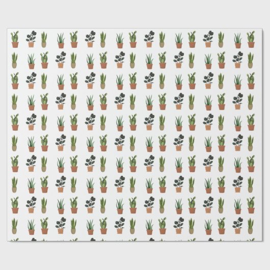Plant Lover Wrapping Paper Cadeaupapier (Vlak)