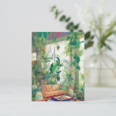 Plant Lovers Boho Living Room Briefkaart (Staand voorkant)