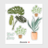 Plant Lovers Collectie © by Cathy Thompson Sticker (Vel)
