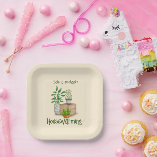 Plant Lovers Housewarming Papier Bord (Feest)