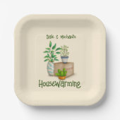 Plant Lovers Housewarming Papier Bord (Voorkant)