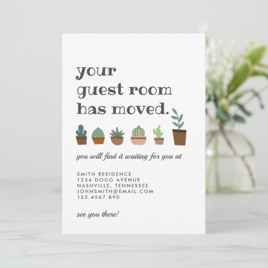 Plant lovers Moving Announding Kaart (Staand voorkant)