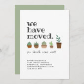 Plant lovers Moving Announding Kaart (Voorkant / Achterkant)