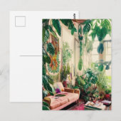 Plant Lovers Paradise Living Room Briefkaart (Voorkant / Achterkant)