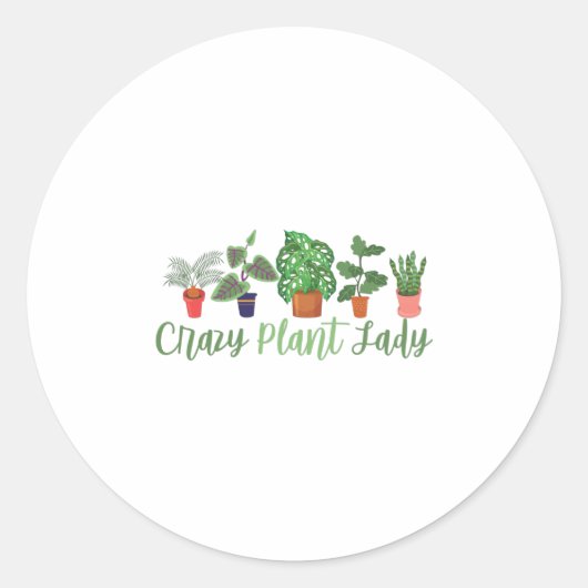 Plant Lovers | Plantie Hobby Gardener Gifts Ronde Sticker (Voorkant)