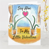 Plant Lover's Valentijn, zeg tegen mijn kleine bee Kaart (Gele Bloem)