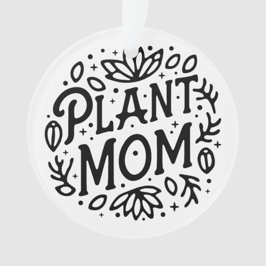 Plant mam boho retro esthetisch ornament (voorkant)