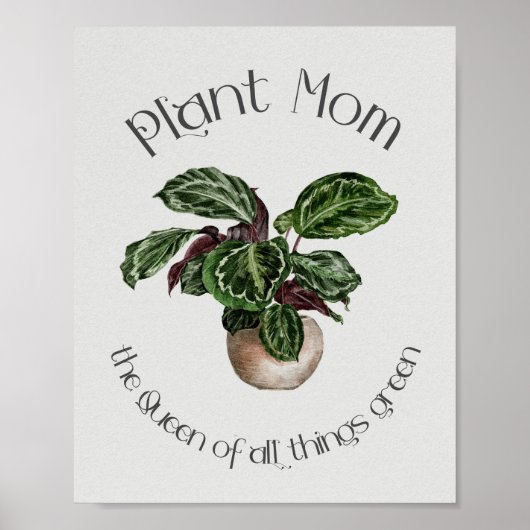 Plant Mam - De koningin der Dingen Groen Poster (Voorkant)