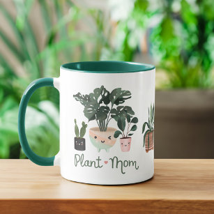 Plant Mam Fun & Cute Waterverf Potlood Planten Koffiemok